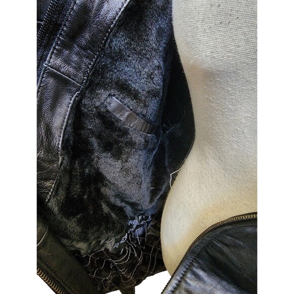 Knoles & Carter Lambskin Black Leather Jacket Size Medium Buttery Soft - Picture 10 of 12